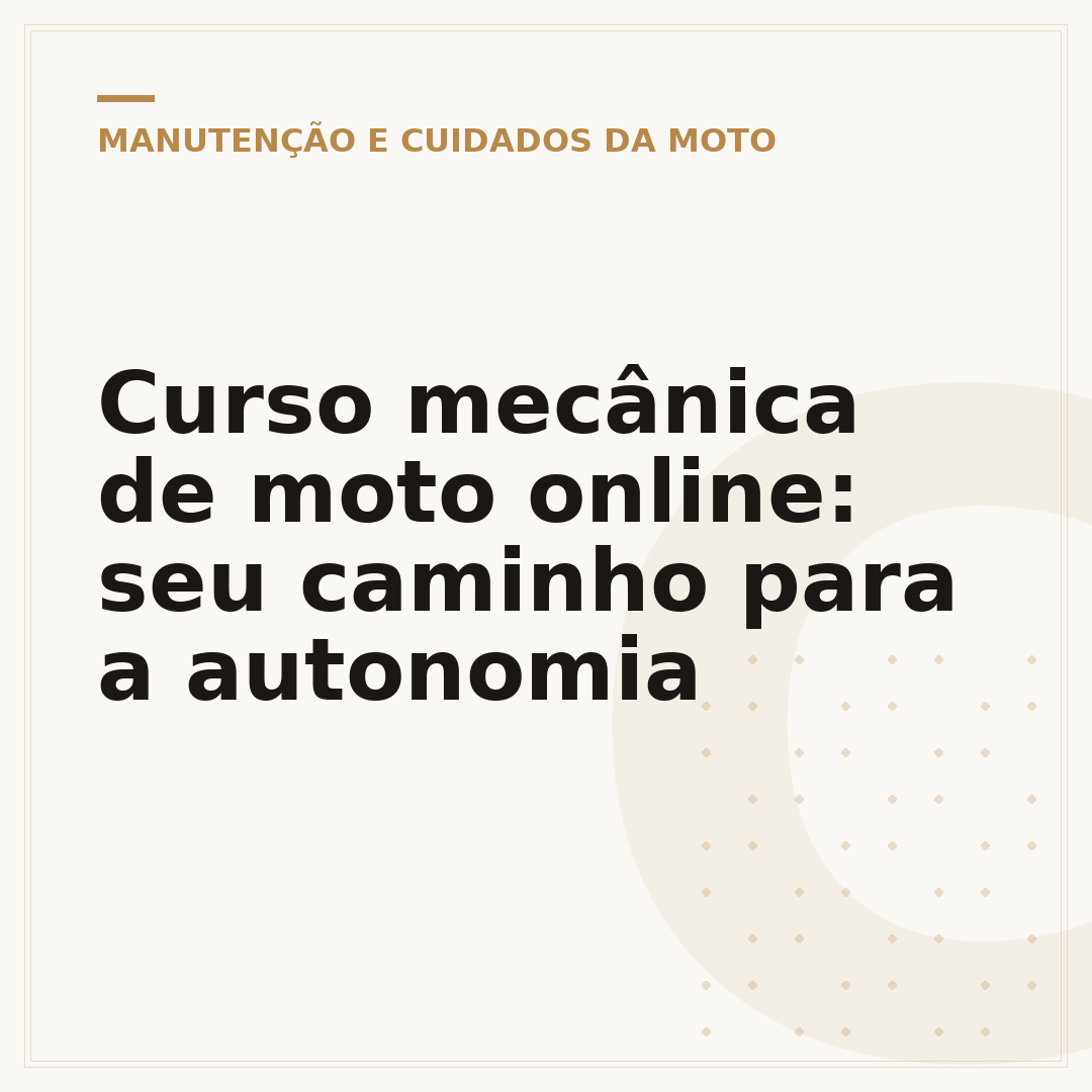 Curso mecânica de moto online: seu caminho para a autonomia
