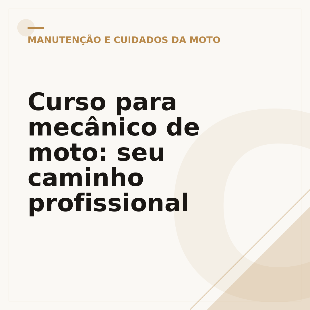 Curso para mecânico de moto: seu caminho profissional