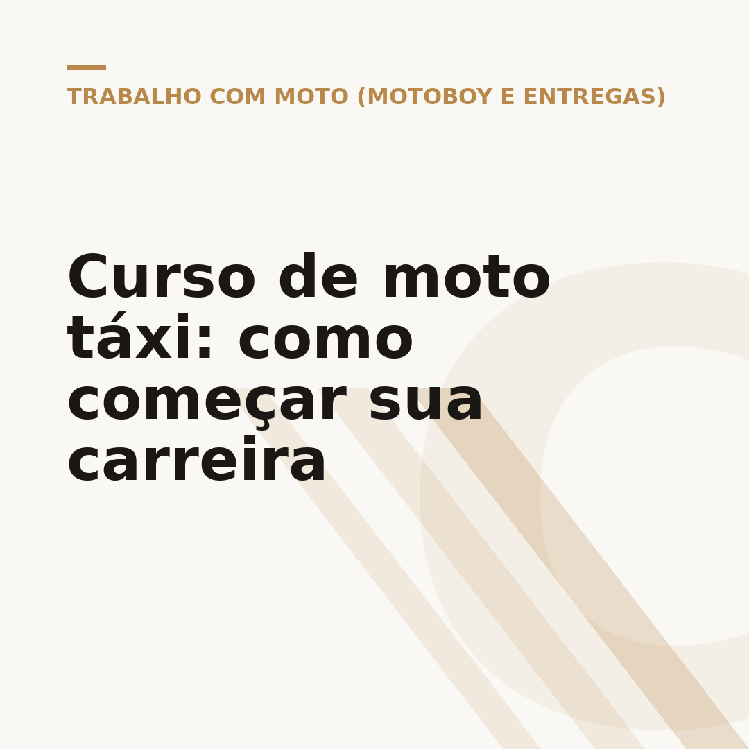 Curso de moto táxi: como começar sua carreira