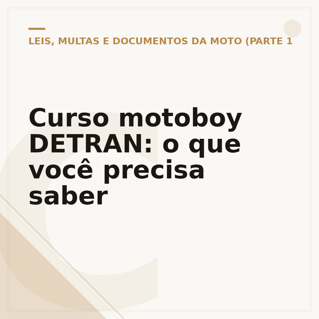 Curso motoboy DETRAN: o que você precisa saber