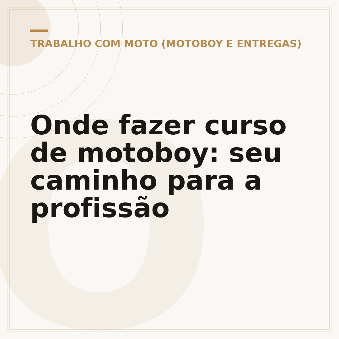 Onde fazer curso de motoboy: seu caminho para a profissão