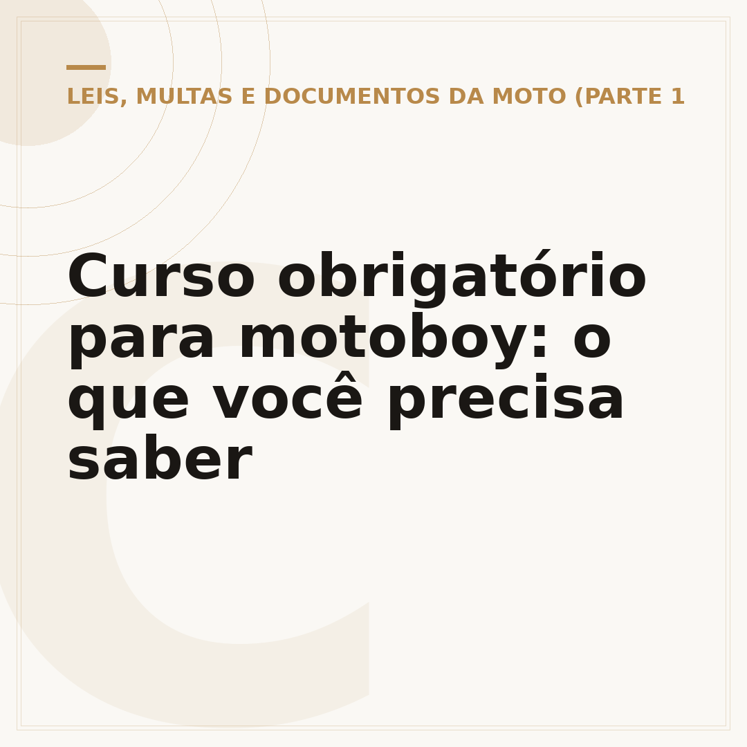 Curso obrigatório para motoboy: o que você precisa saber