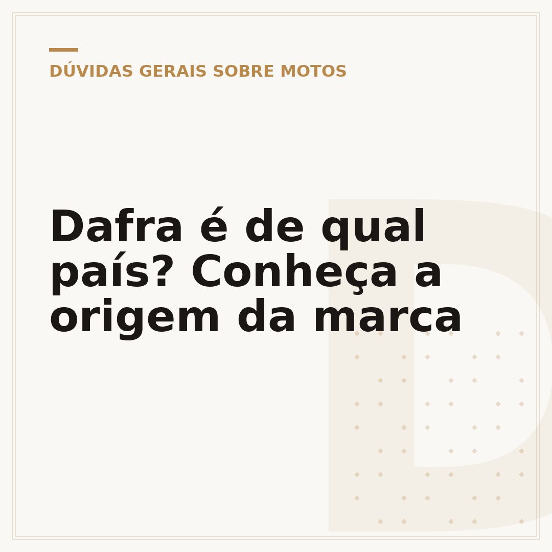 Dafra é de qual país? Conheça a origem da marca