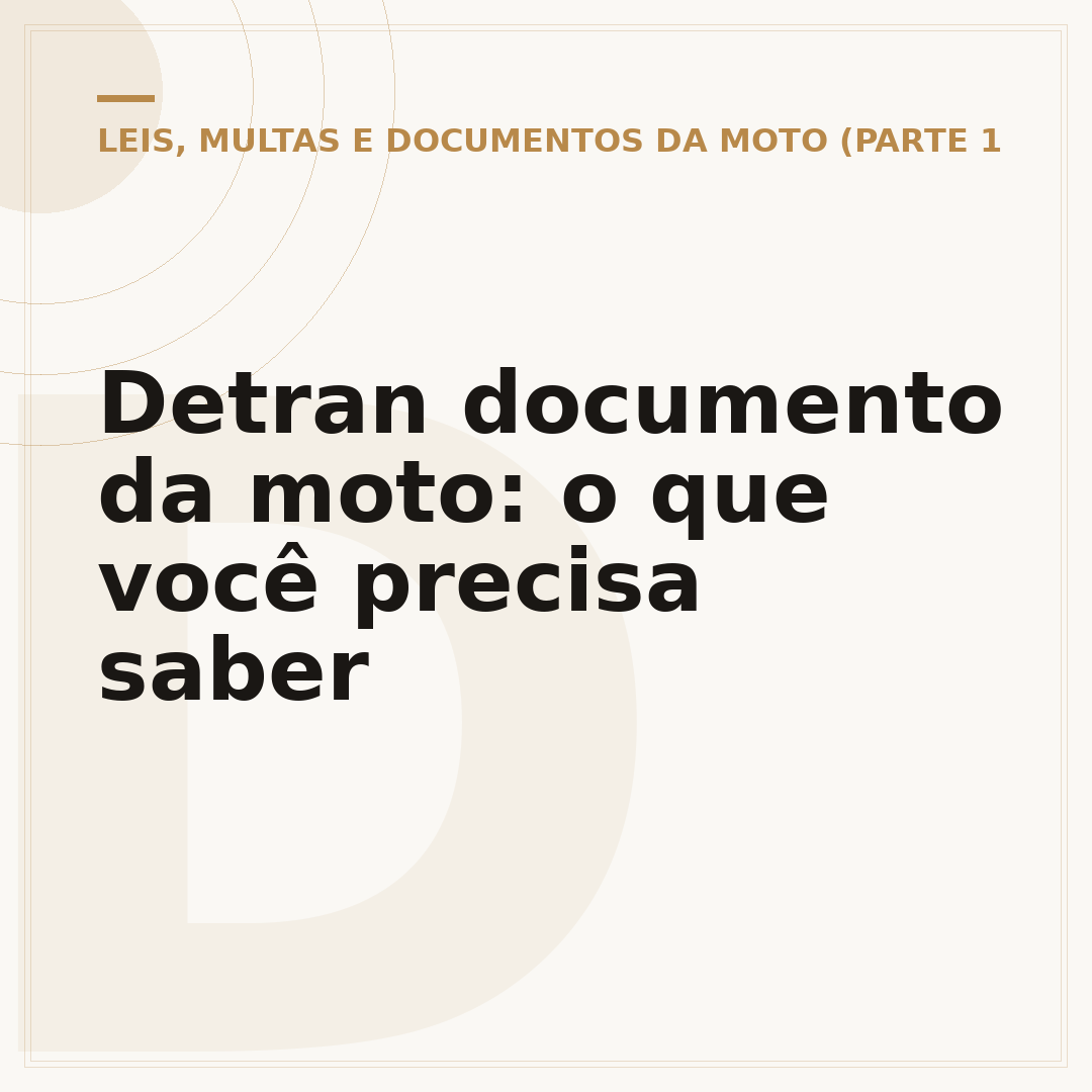 Detran documento da moto: o que você precisa saber