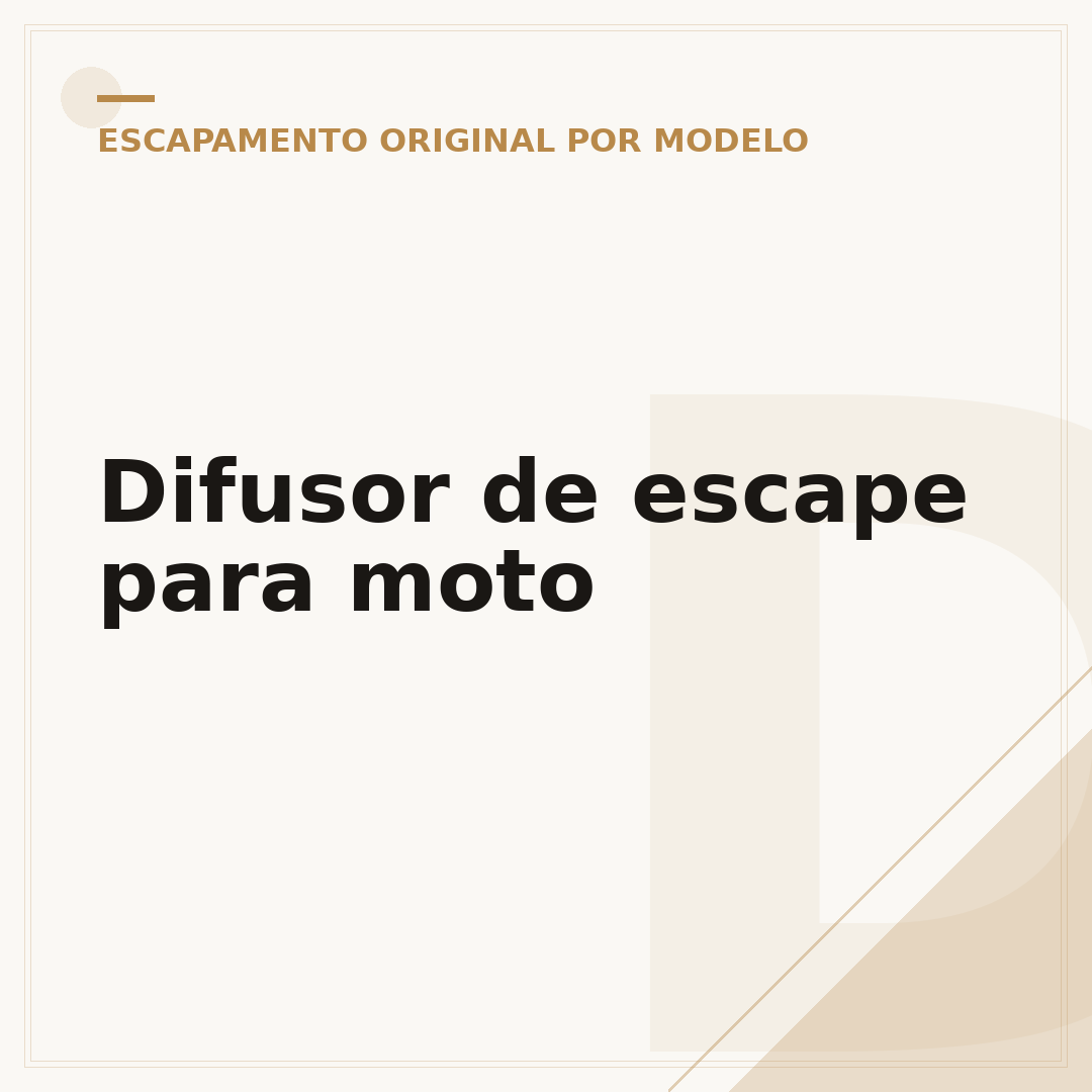 Difusor de escape para moto