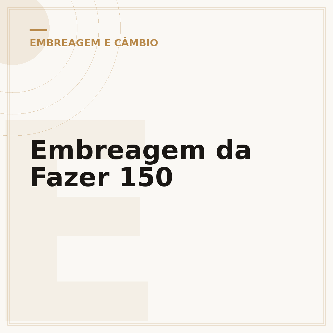 Embreagem da Fazer 150
