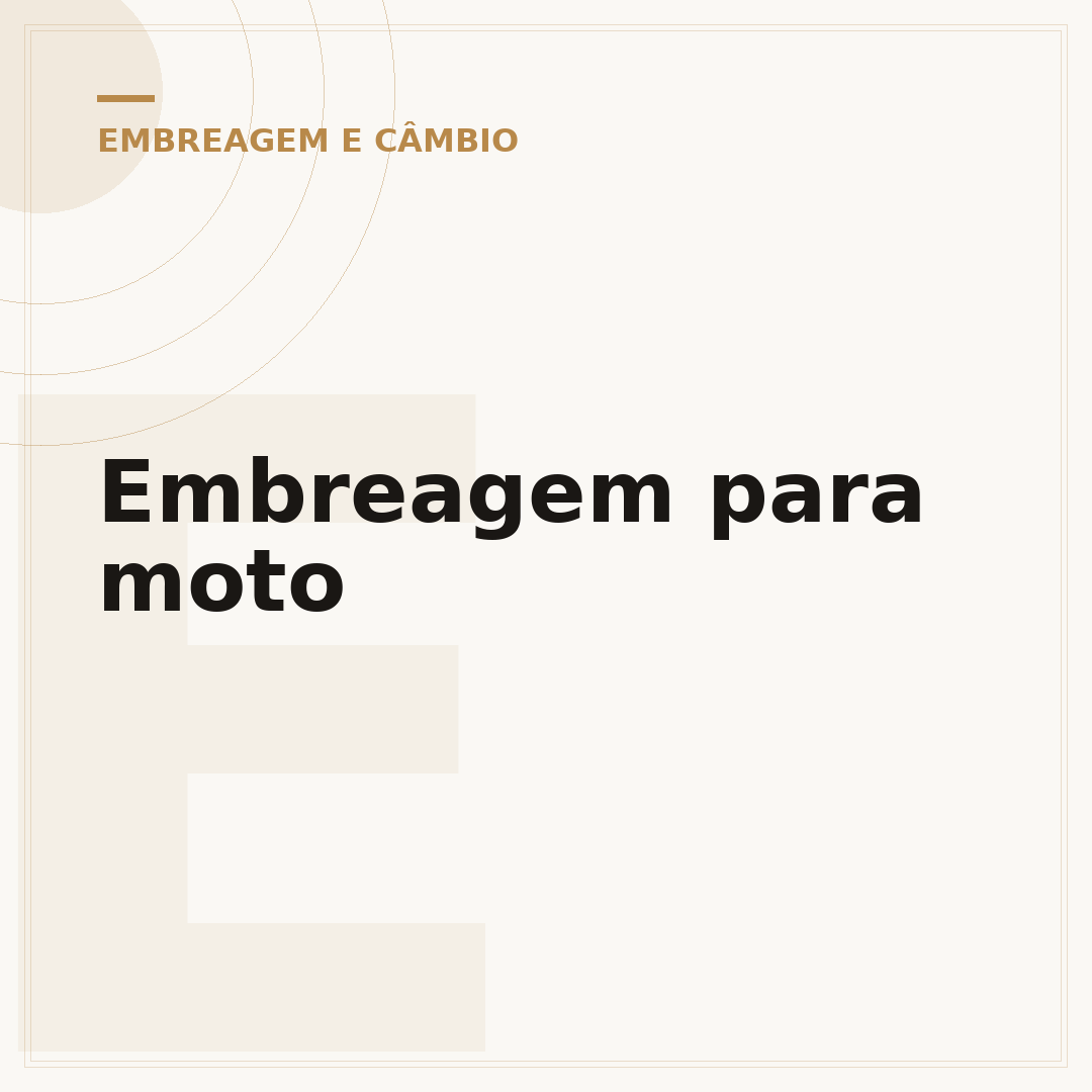 Embreagem para moto
