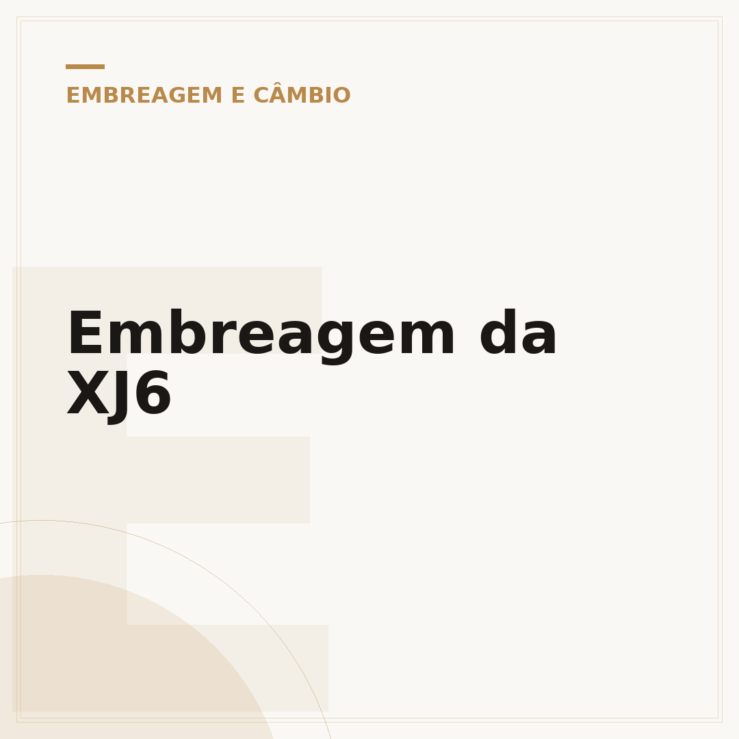Embreagem da XJ6