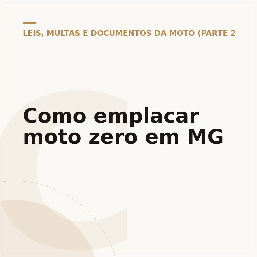 Como emplacar moto zero em MG