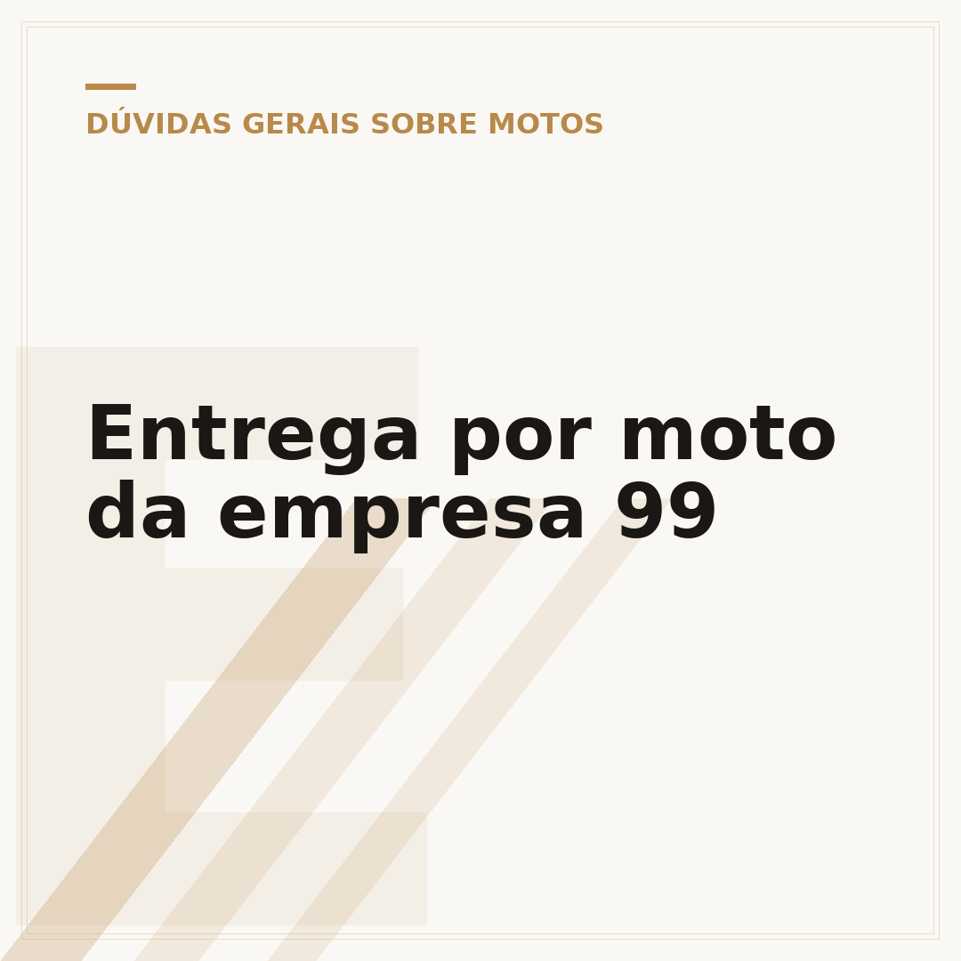 Entrega por moto da empresa 99