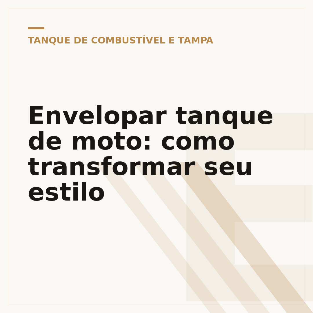 Envelopar tanque de moto: como transformar seu estilo