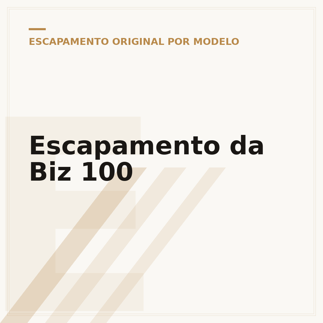 Escapamento da Biz 100