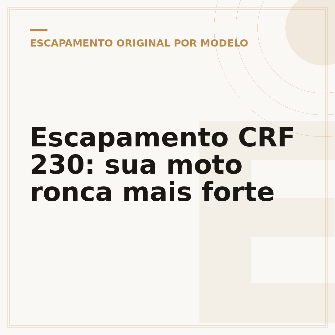 Escapamento CRF 230: sua moto ronca mais forte