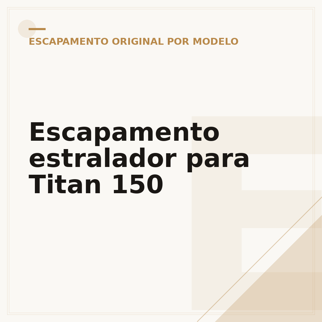 Escapamento estralador para Titan 150