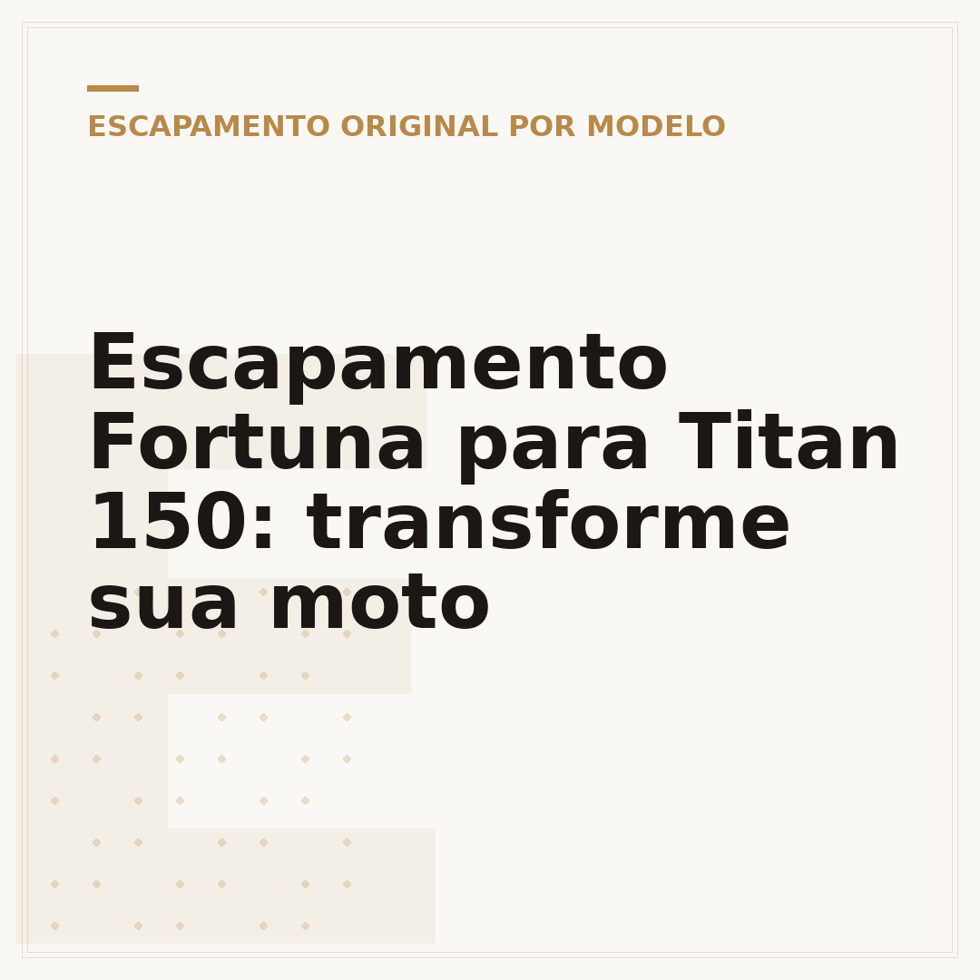 Escapamento Fortuna para Titan 150: transforme sua moto
