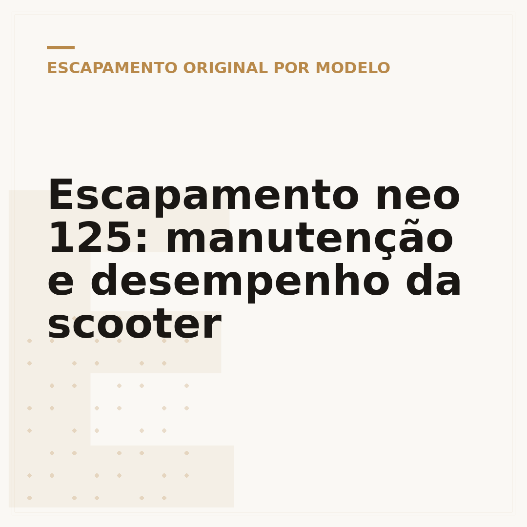 Escapamento neo 125: manutenção e desempenho da scooter