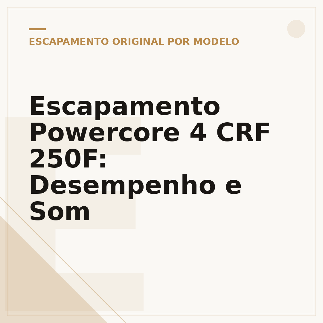 Escapamento Powercore 4 CRF 250F: Desempenho e Som
