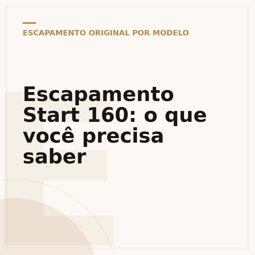 Escapamento Start 160: o que você precisa saber