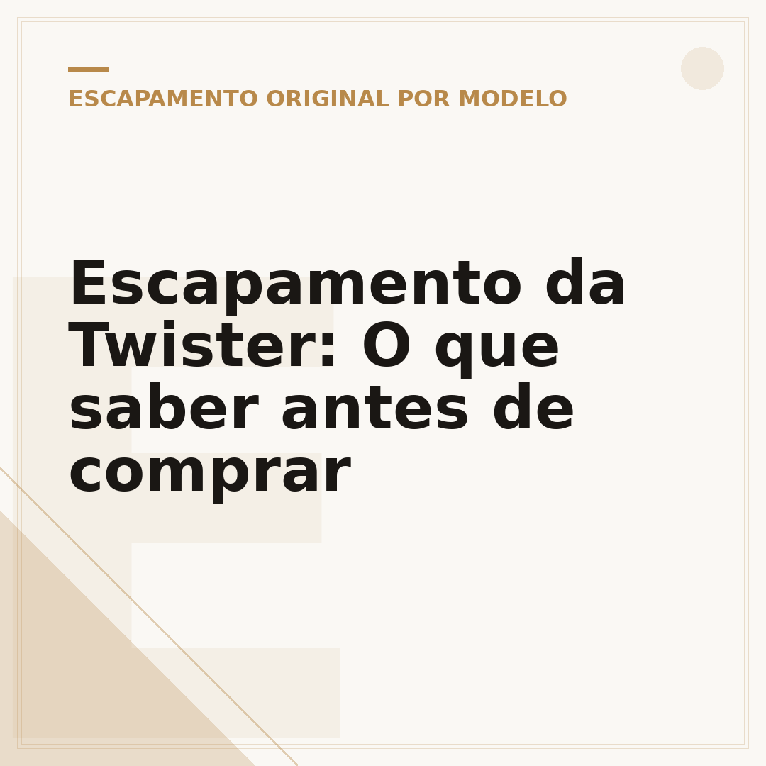 Escapamento da Twister: O que saber antes de comprar