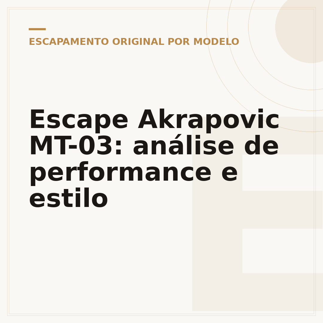 Escape Akrapovic MT-03: análise de performance e estilo