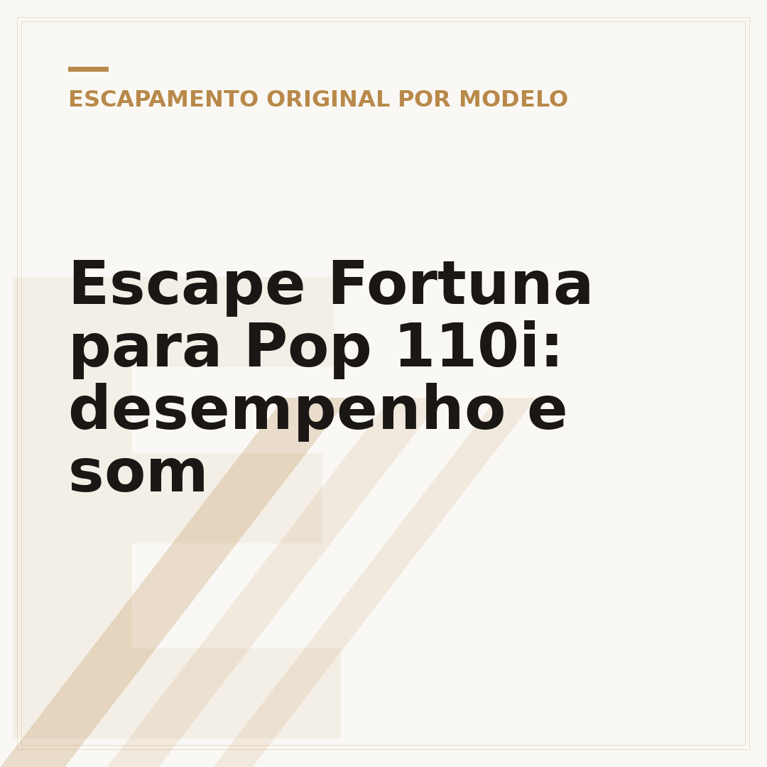 Escape Fortuna para Pop 110i: desempenho e som