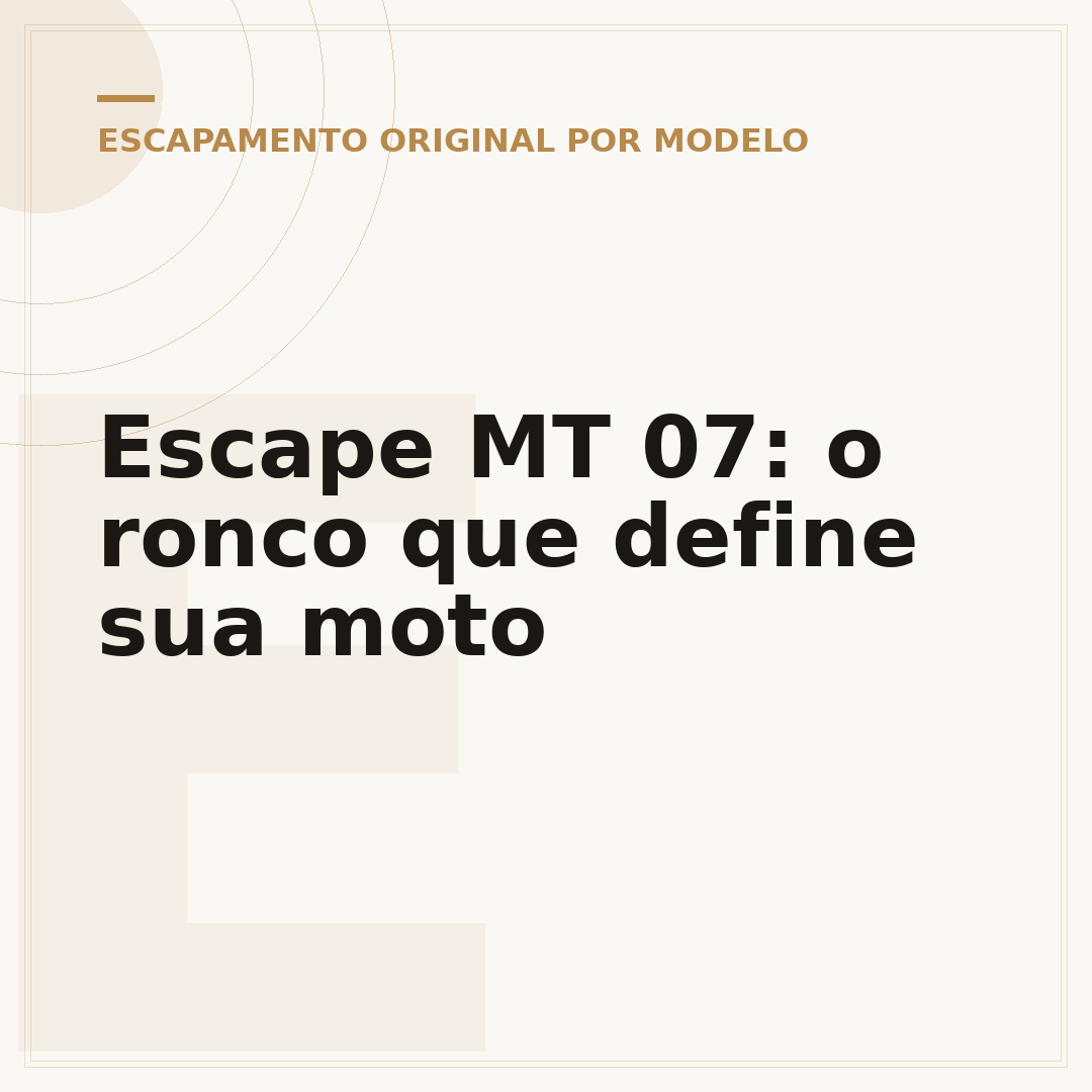 Escape MT 07: o ronco que define sua moto