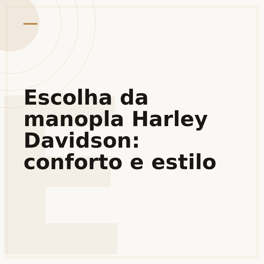 Escolha da manopla Harley Davidson: conforto e estilo