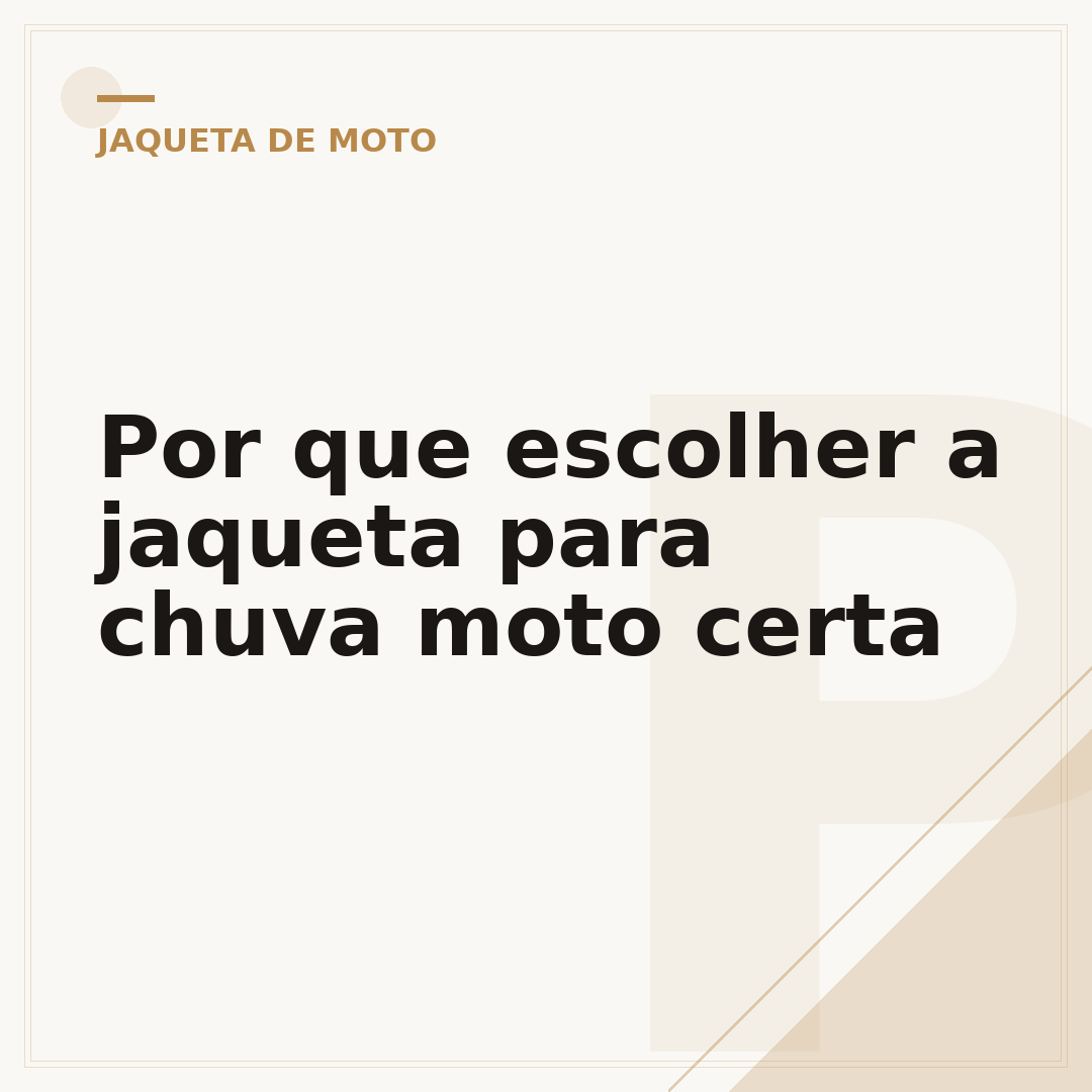 Por que escolher a jaqueta para chuva moto certa