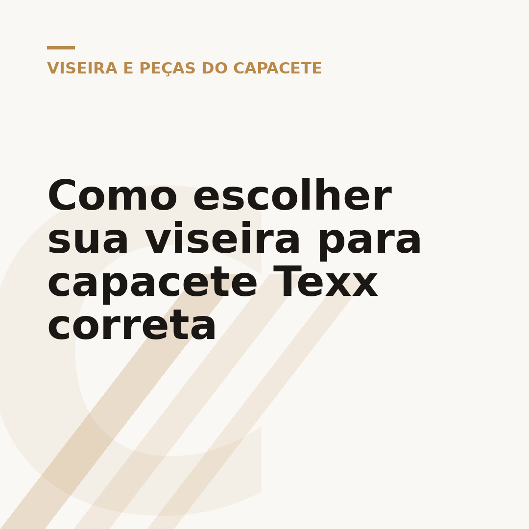 Como escolher sua viseira para capacete Texx correta