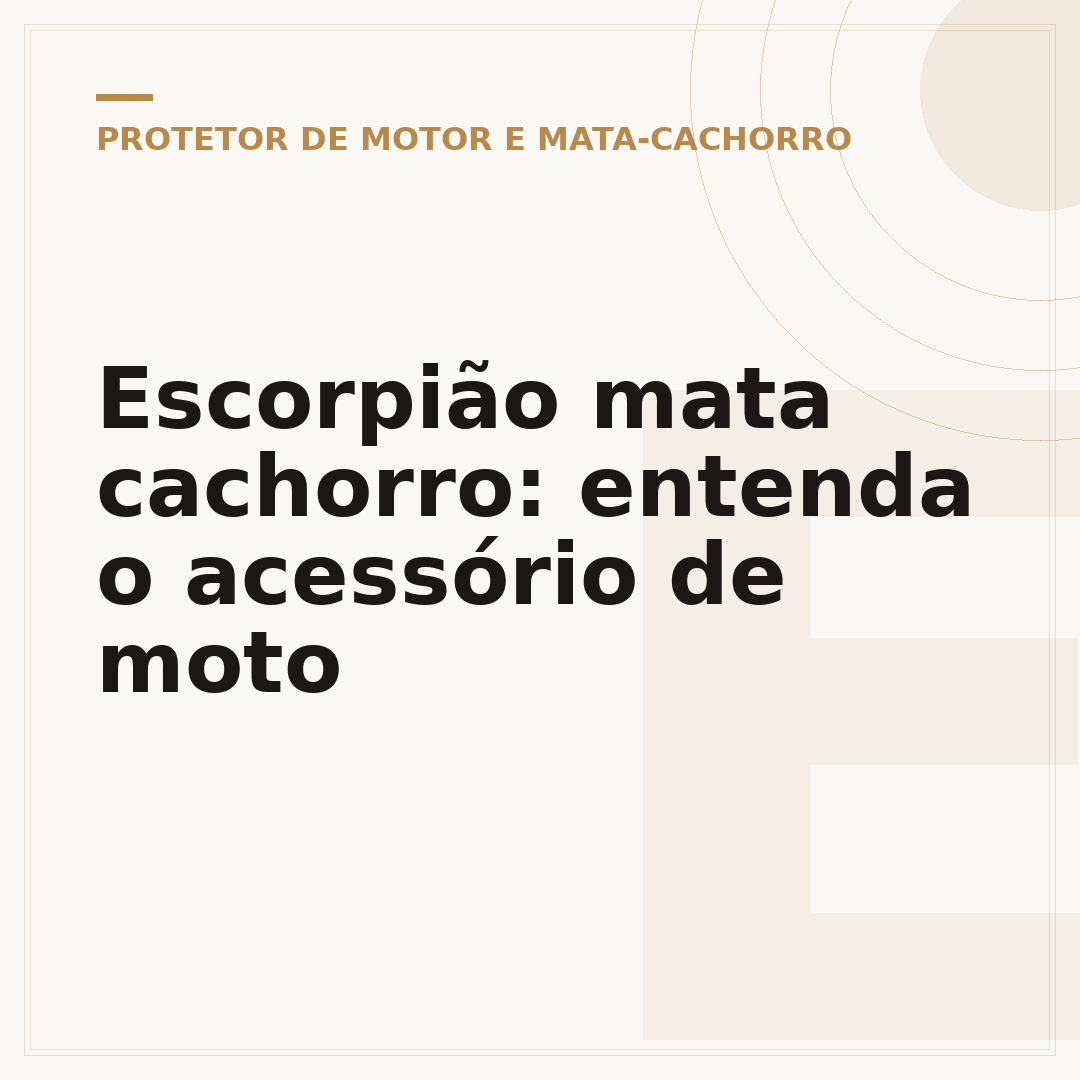 Escorpião mata cachorro: entenda o acessório de moto