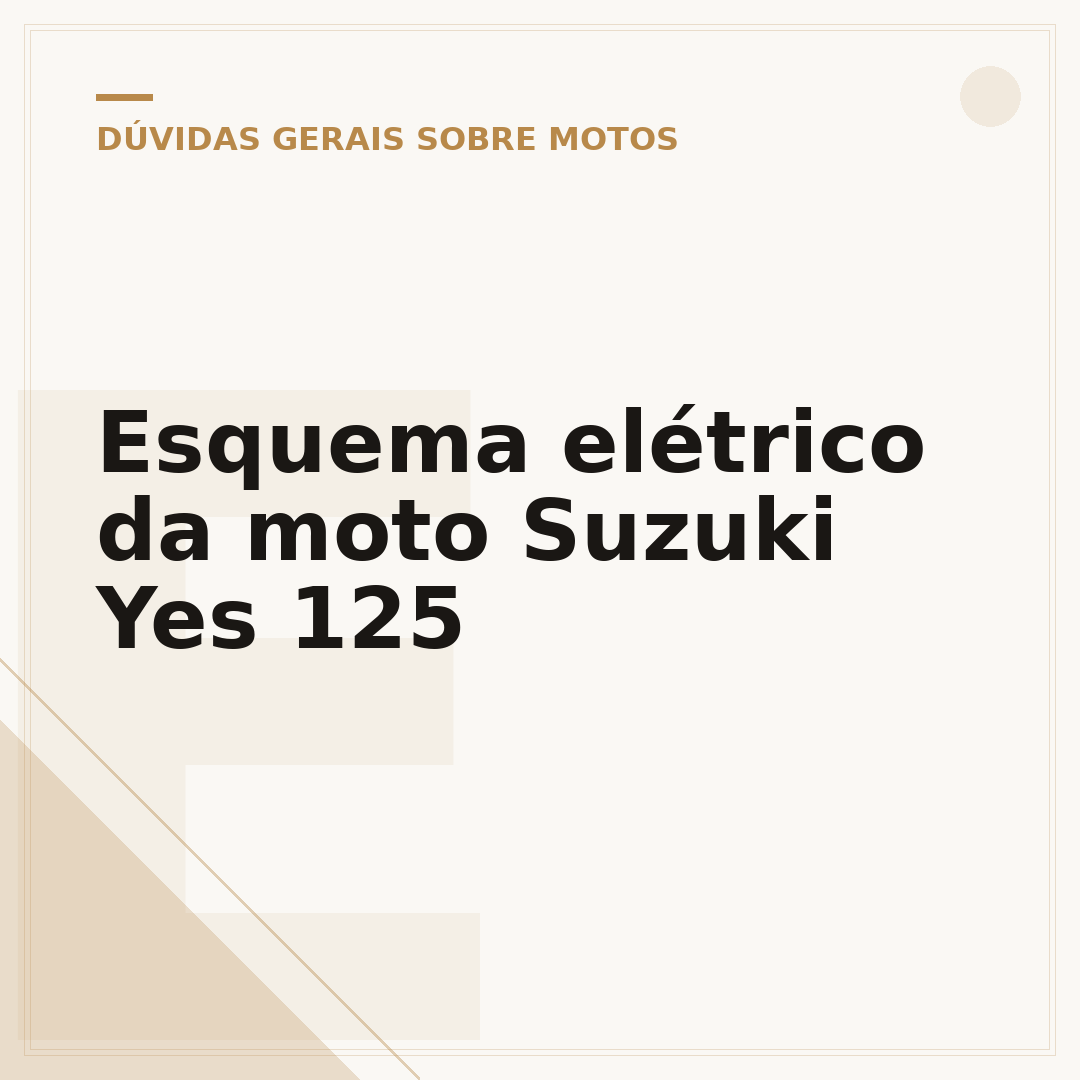 Esquema elétrico da moto Suzuki Yes 125