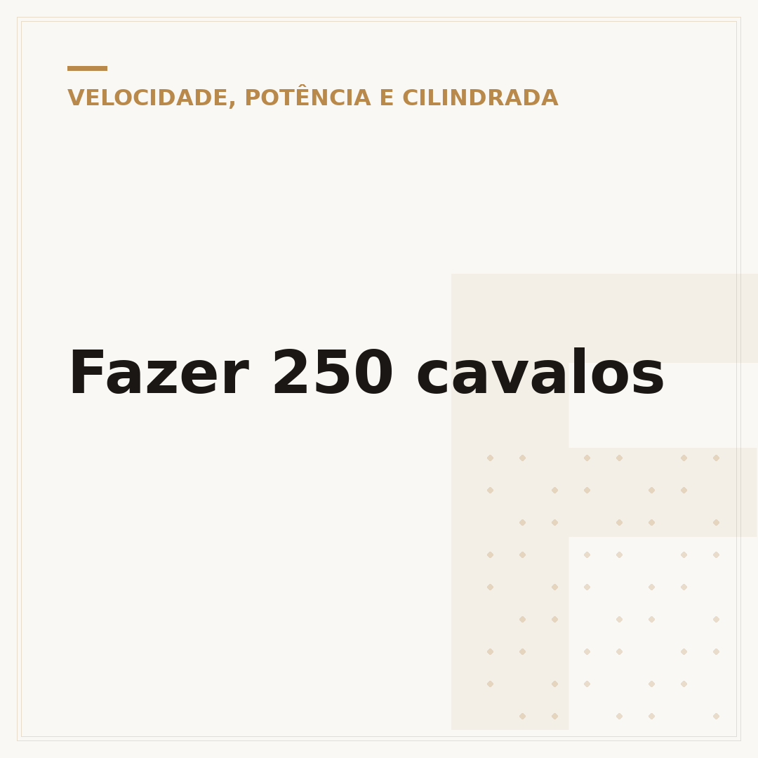 Fazer 250 cavalos