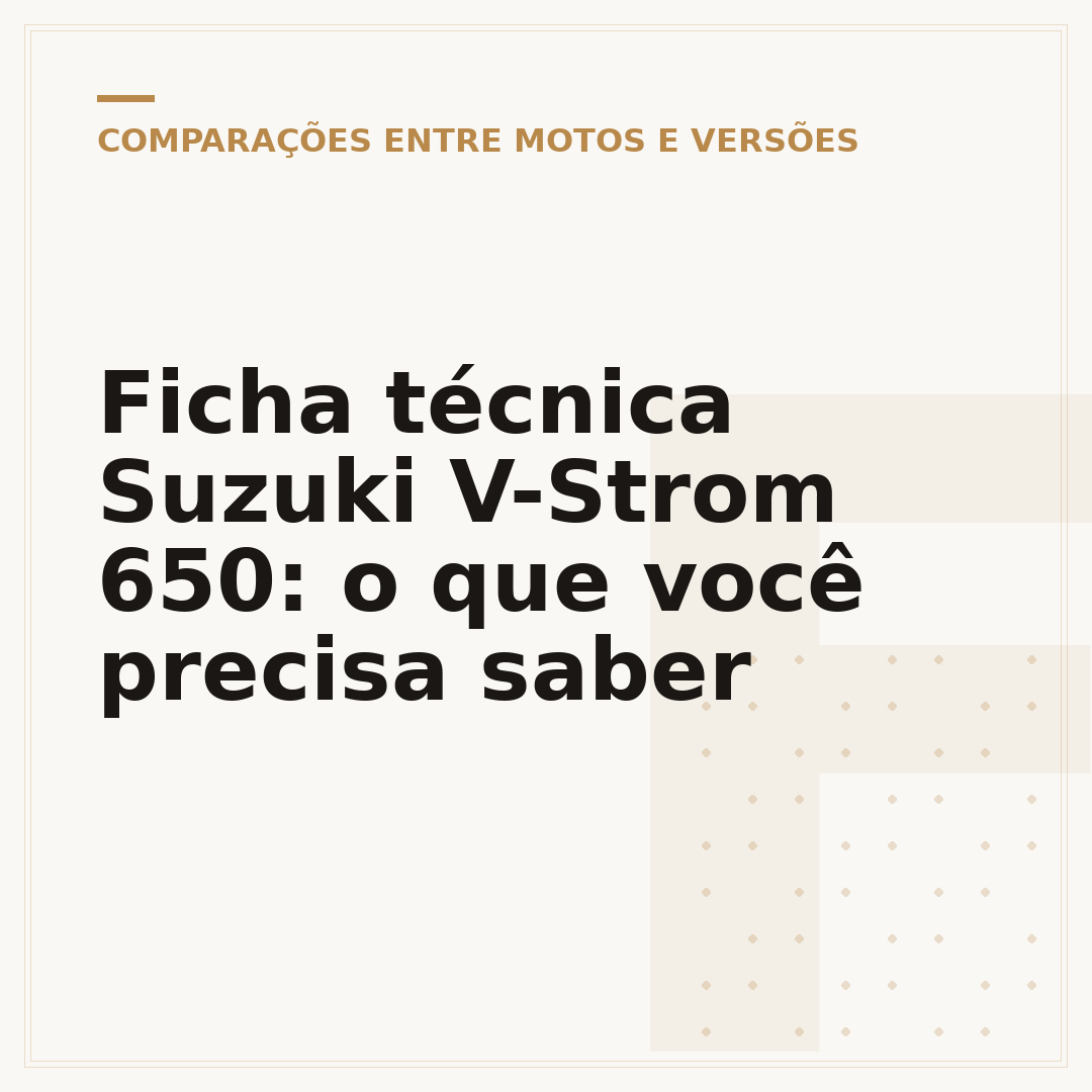 Ficha técnica Suzuki V-Strom 650: o que você precisa saber