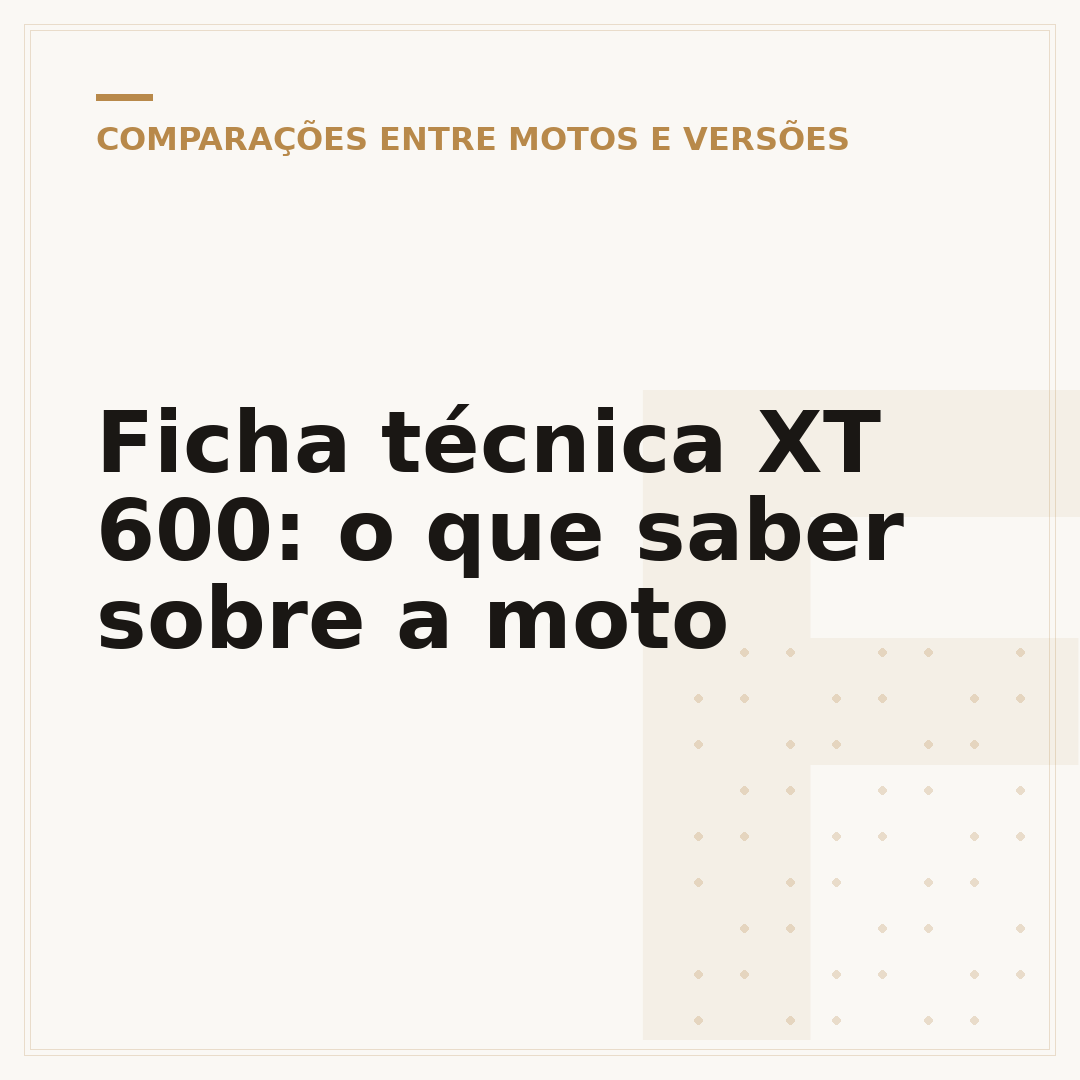 Ficha técnica XT 600: o que saber sobre a moto