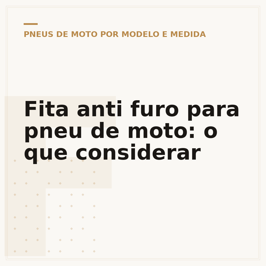 Fita anti furo para pneu de moto: o que considerar