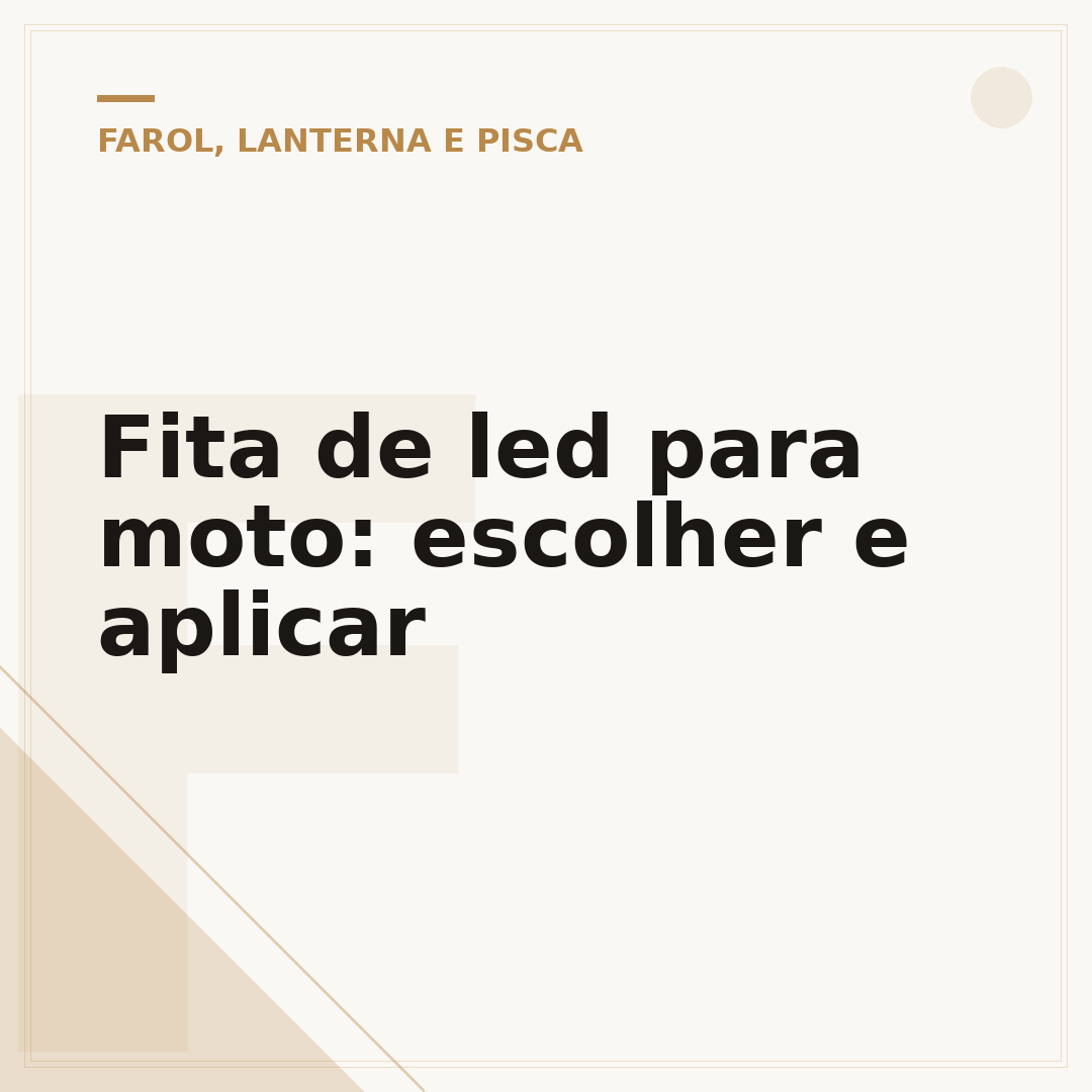 Fita de led para moto: escolher e aplicar