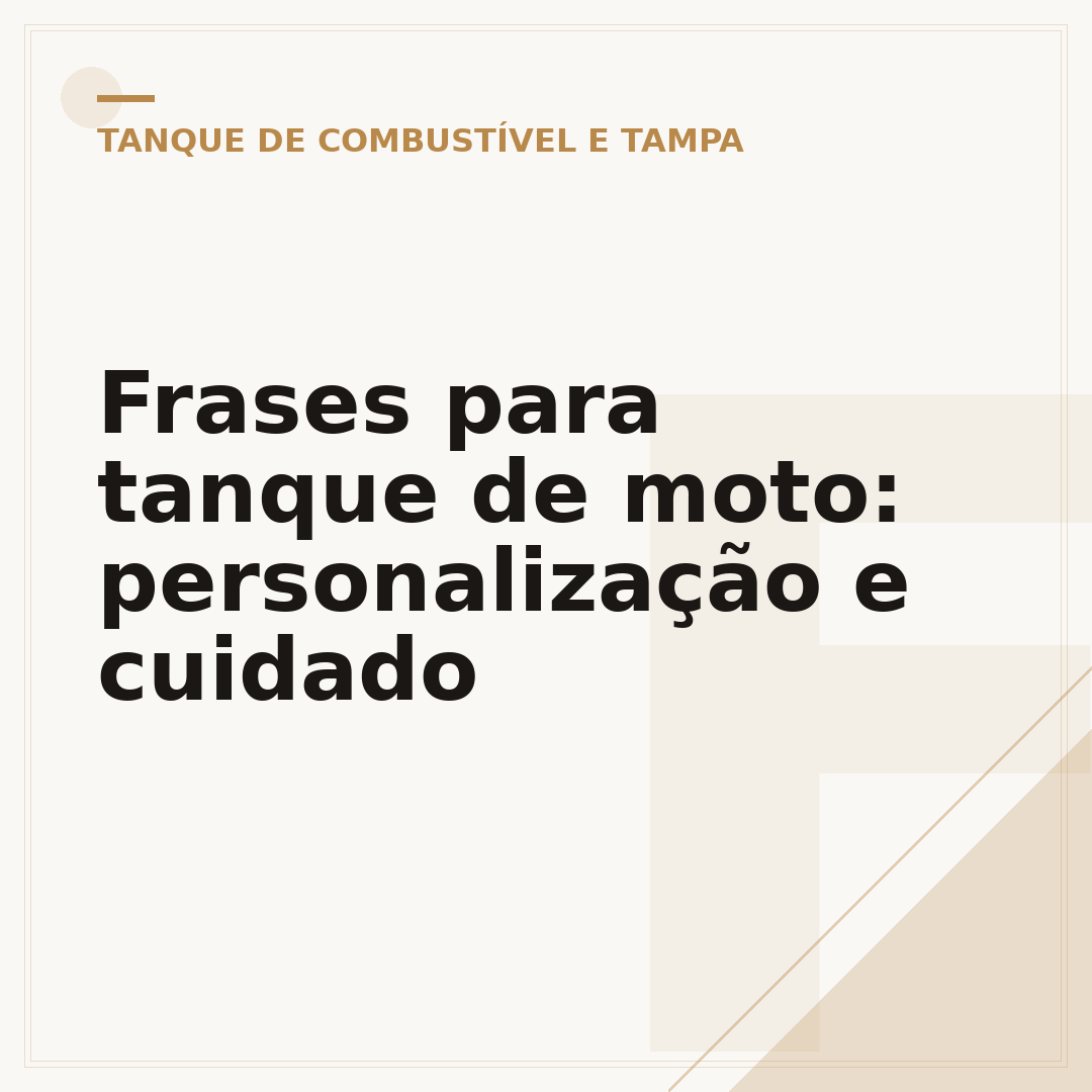 Frases para tanque de moto: personalização e cuidado