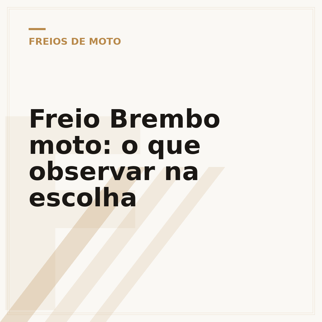 Freio Brembo moto: o que observar na escolha