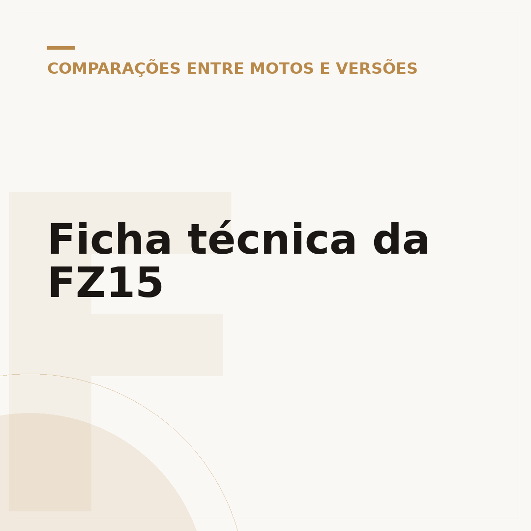 Ficha técnica da FZ15
