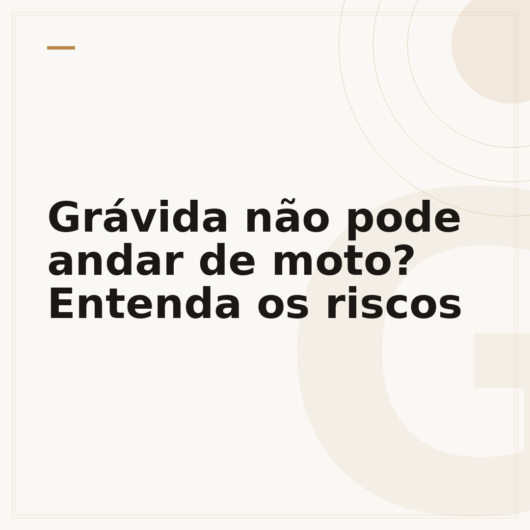 Grávida não pode andar de moto? Entenda os riscos