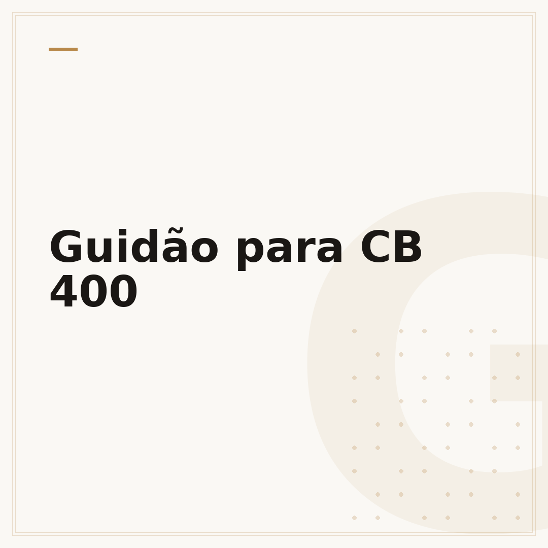 Guidão para CB 400