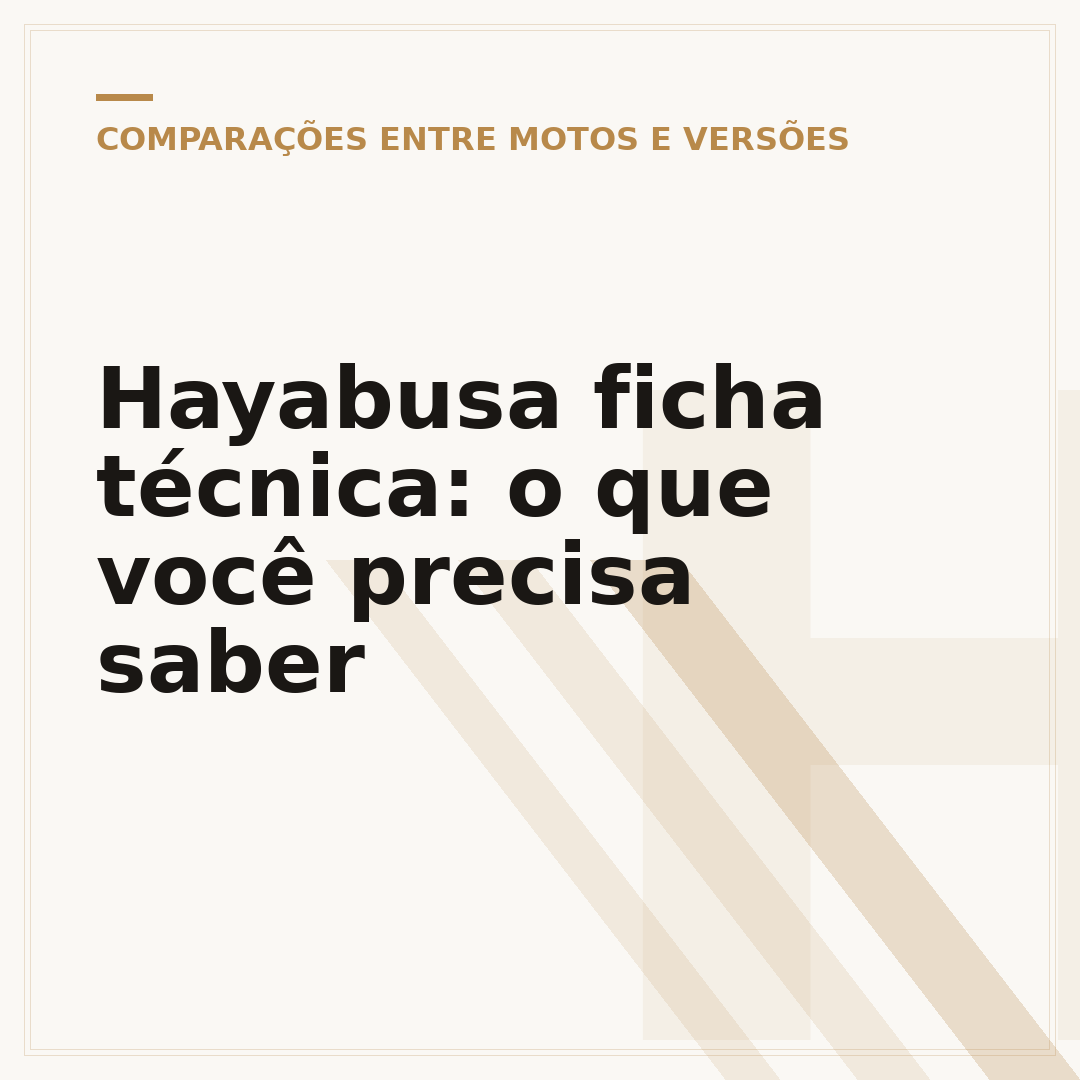 Hayabusa ficha técnica: o que você precisa saber