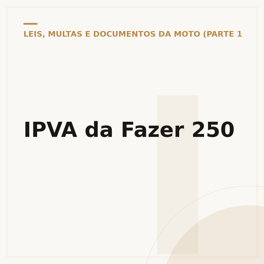 IPVA da Fazer 250