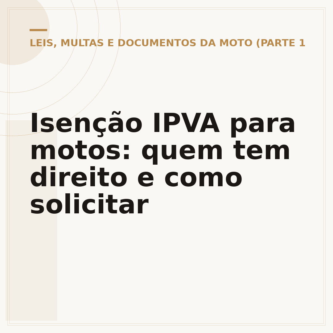 Isenção IPVA para motos: quem tem direito e como solicitar