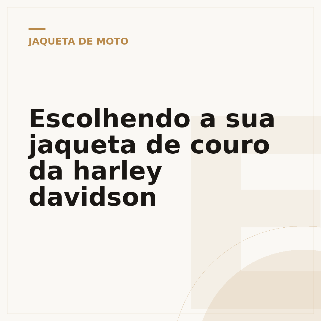 Escolhendo a sua jaqueta de couro da harley davidson