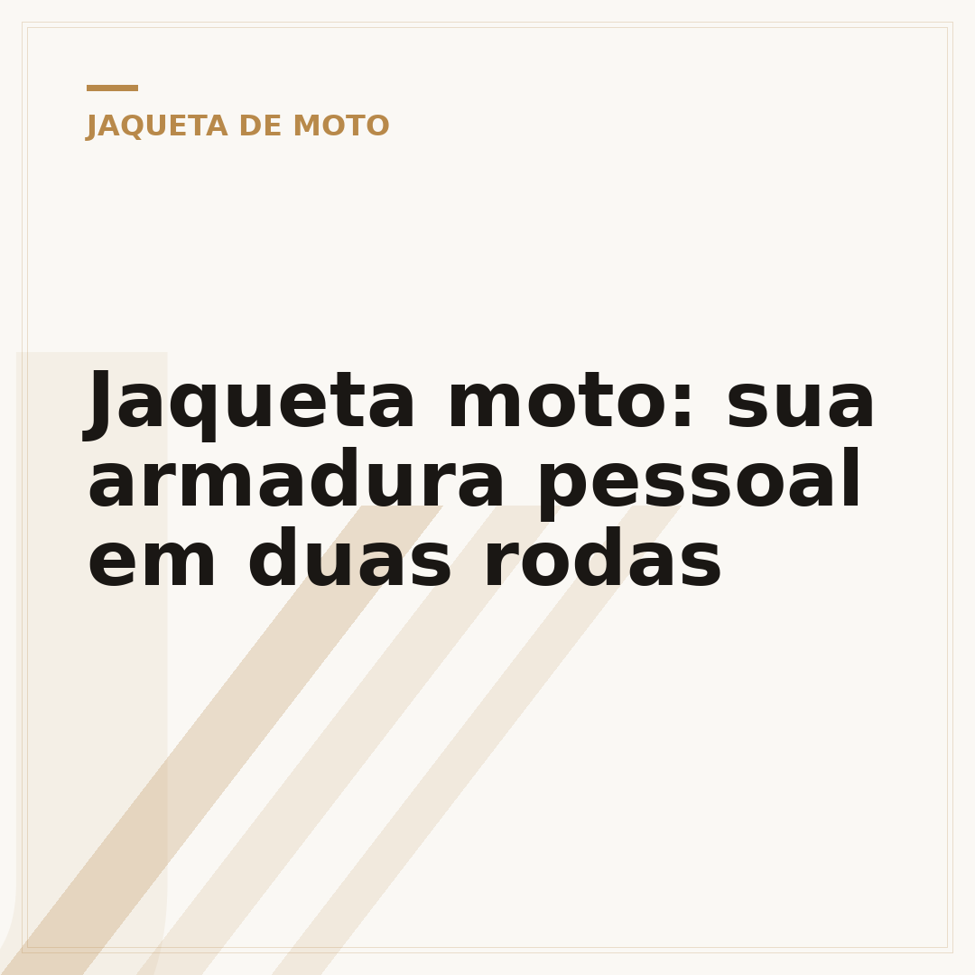 Jaqueta moto: sua armadura pessoal em duas rodas