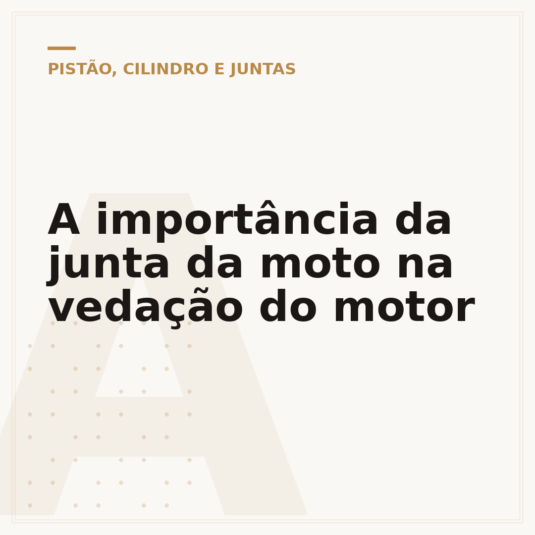A importância da junta da moto na vedação do motor