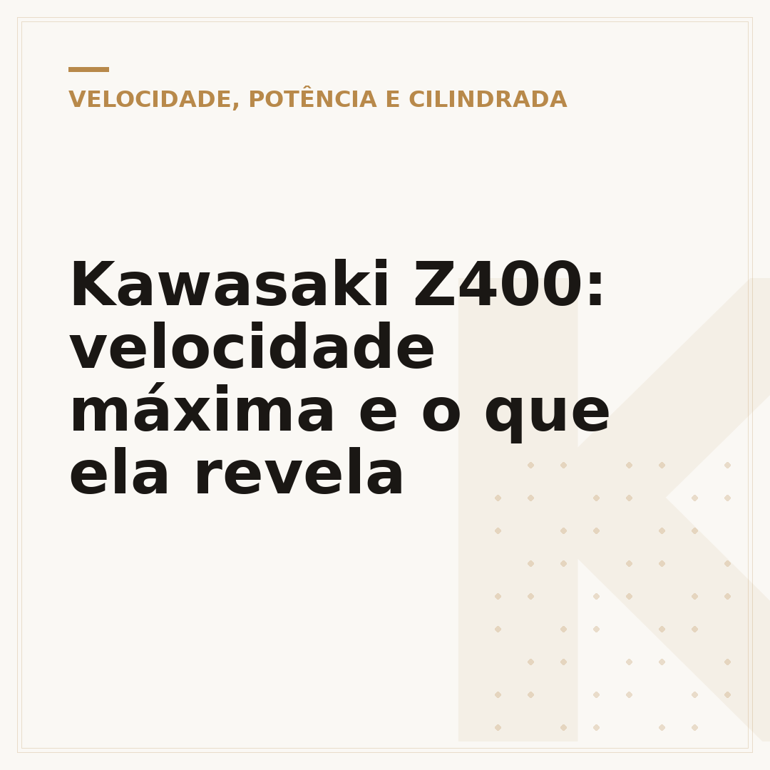 Kawasaki Z400: velocidade máxima e o que ela revela