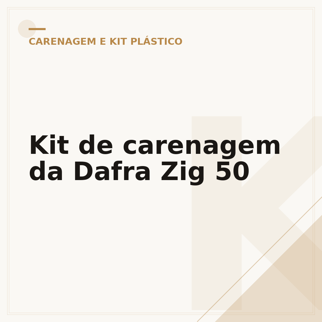 Kit de carenagem da Dafra Zig 50