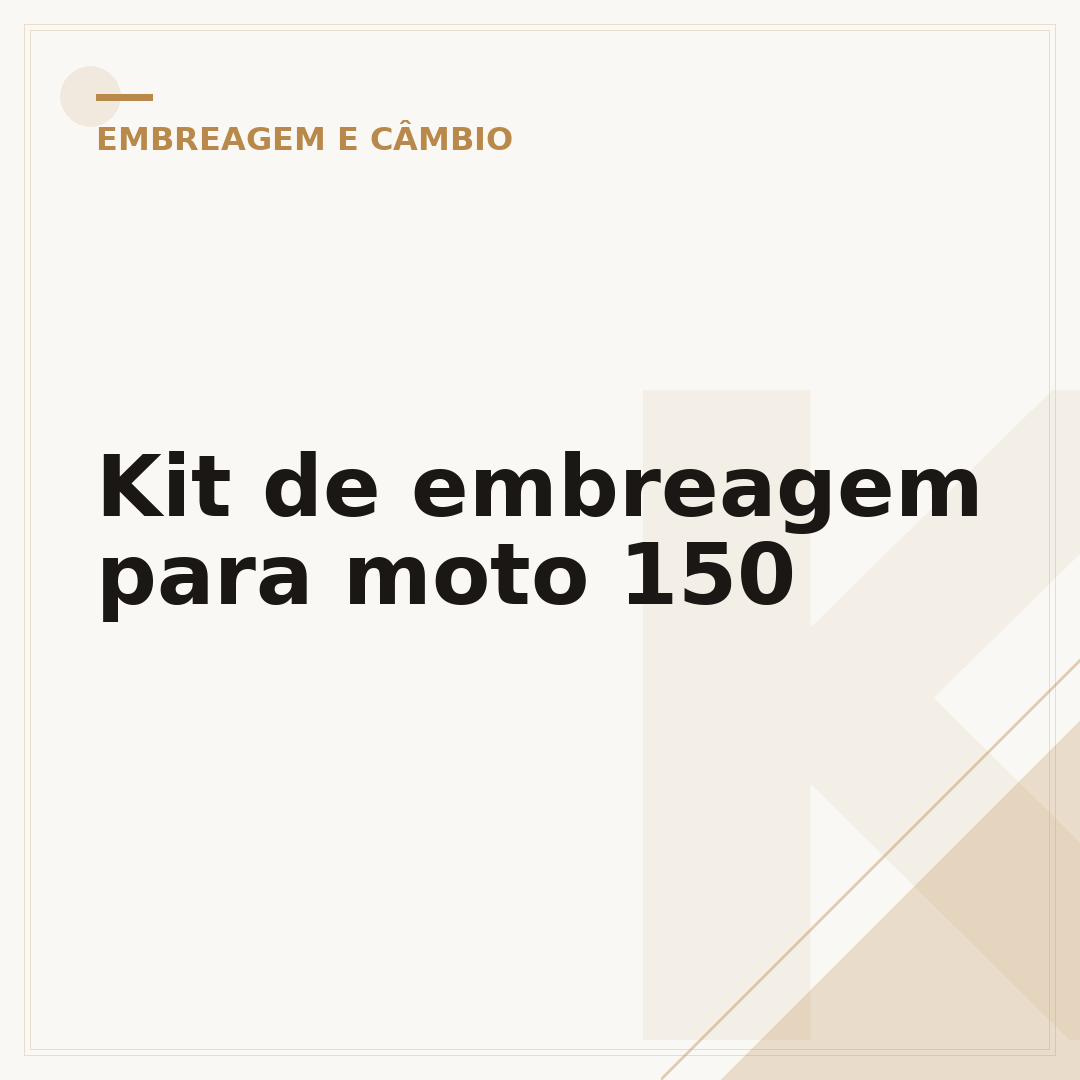 Kit de embreagem para moto 150